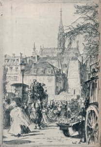 Place St. Michel, Párizs, 1913 alkotó: Walter Zeising