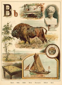 B betű (chromolitho) alkotó: Walter Zweigle