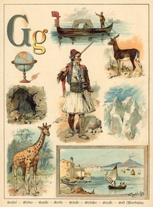 G betű (chromolitho)