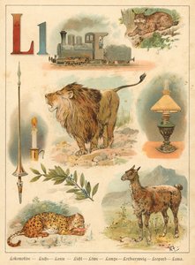 L betű (chromolitho)