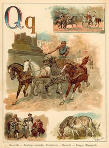 Q betű (chromolitho)