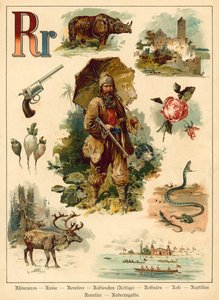 R betű (kromolit)