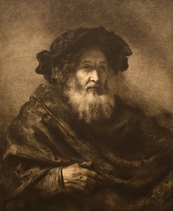 Cím nélkül: Rembrandtesque Old Man, 20. század. alkotó: Waltner