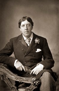 Oscar Wide ír író, szellemes és drámaíró, 1890