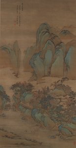 Utazók az Őszi-hegységben alkotó: Wang Hui