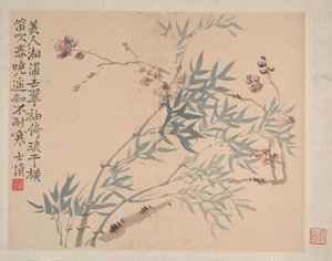 Tájak és virágok, 1745-ben. alkotó: Wang Shishen