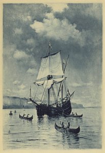 A Hudson felfedezése (litho) alkotó: Warren Sheppard