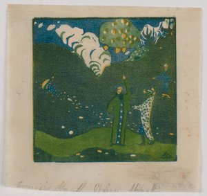 4 példány a „Klänge” című mű 71. oldaláról alkotó: Wassily Kandinsky