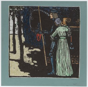 Búcsú (hosszú változat) (második változat) alkotó: Wassily Kandinsky