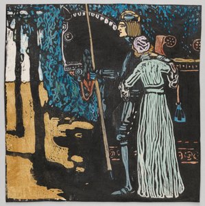 Búcsú (lásd: GMS 204) alkotó: Wassily Kandinsky