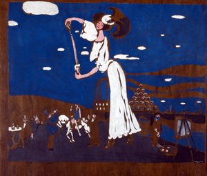 Reklámplakát egy francia pékséghez Wassily Kandinsky (vagy Wassily Kandinski vagy Kandinskij) festménye alkotó: Wassily Kandinsky