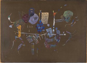 A vonal körül, 1943. alkotó: Wassily Kandinsky