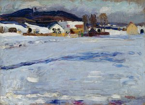 Starnberg közelében – Tél alkotó: Wassily Kandinsky