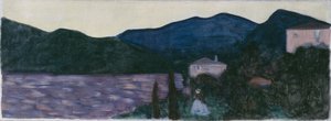 Hegyi táj tóval alkotó: Wassily Kandinsky