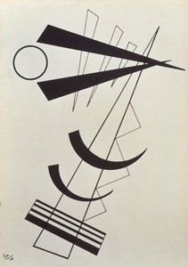 Kiemelt súlyok fekete-fehérben alkotó: Wassily Kandinsky