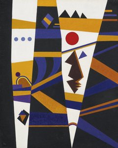 Binding par Kandinsky, Vaszilij Vasziljevics (1866-1944). Olaj, vászon, mérete: 70x60 alkotó: Wassily Kandinsky
