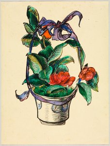 Blumenstock mit Schleife alkotó: Wassily Kandinsky