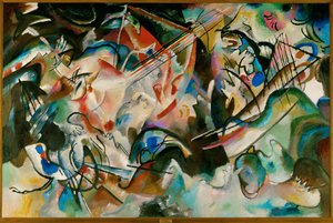 6. számú kompozíció (olaj, vászon) alkotó: Wassily Kandinsky