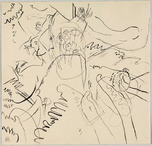 Piszkozat a "kis örömökhöz" alkotó: Wassily Kandinsky