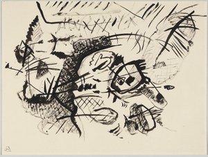 Tervezet a „VII. összetételhez” alkotó: Wassily Kandinsky