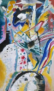 Nagy vázlat egy falfestményhez Edwin R. Campbell számára (nyár) alkotó: Wassily Kandinsky