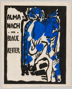 Fametszet a „Der Blaue Reiter” almanachhoz alkotó: Wassily Kandinsky