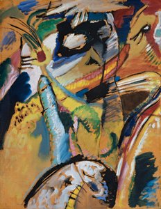 Kis tanulmány egy Campbell I (?) számára készült falfestményhez, 1914 nyara alkotó: Wassily Kandinsky
