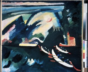 "" Le Lac "" Painter Day Vaszilij Kandinszkij (más néven Wassily Kandinsky alkotó: Wassily Kandinsky