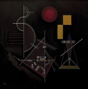 Nehézben könnyű (zwaarban könnyű). 1929 alkotó: Wassily Kandinsky