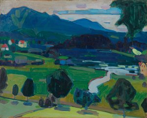 Murnau - Kilátás a Staffelsee fölött alkotó: Wassily Kandinsky