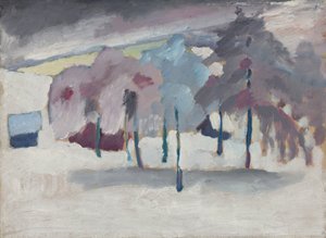 Murnau - fák a hóban alkotó: Wassily Kandinsky