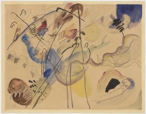 Névtelen. 1911-12 alkotó: Wassily Kandinsky