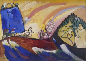Festmény trojkával, 1911. január 18 alkotó: Wassily Kandinsky