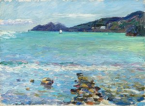 Rapallo, kilátás Portofino-ra. 1906 körül