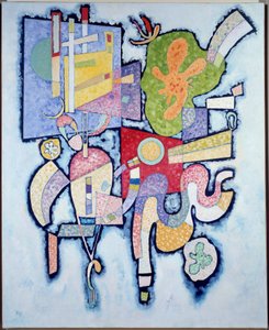 Simple Complexity 1939 (olaj, vászon) alkotó: Wassily Kandinsky