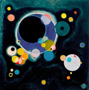 Vázlat több körhöz alkotó: Wassily Kandinsky