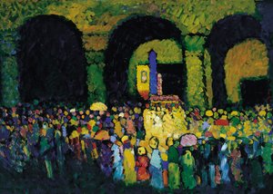 A müncheni Ludwigskirche, 1908 alkotó: Wassily Kandinsky