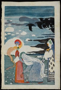 Hollók, 1907. alkotó: Wassily Kandinsky