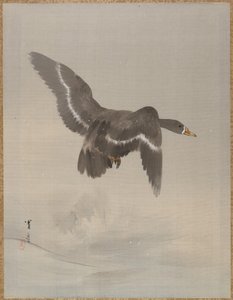 Repülő liba, kb. 1887. alkotó: Watanabe Seitei