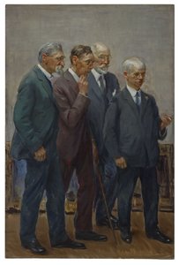 A művészeti zsűri alkotó: Wayman Elbridge Adams