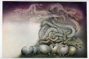 Sárkány születése alkotó: Wayne Anderson