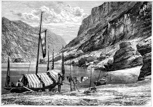 Felső Jangce-Kiang, Kína, 1895.