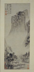 Költői gondolatok egy folyóparti pavilonban, 1558. alkotó: Wen Zhengming