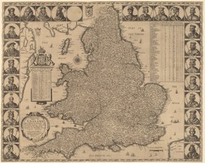 Anglia új és pontos térképe alkotó: Wenceslaus Hollar
