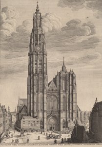 Antwerpeni katedrális, 1649. alkotó: Wenceslaus Hollar
