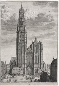 Antwerpeni katedrális, 1649. alkotó: Wenceslaus Hollar