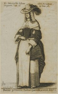 Antwerpeni nő alkotó: Wenceslaus Hollar