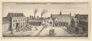 Arundel-ház északról, 1646. alkotó: Wenceslaus Hollar