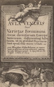 Vénusz csarnoka: Címlap, 1644 alkotó: Wenceslaus Hollar