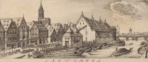 Ősz: A borpiac, c. 16281629. alkotó: Wenceslaus Hollar